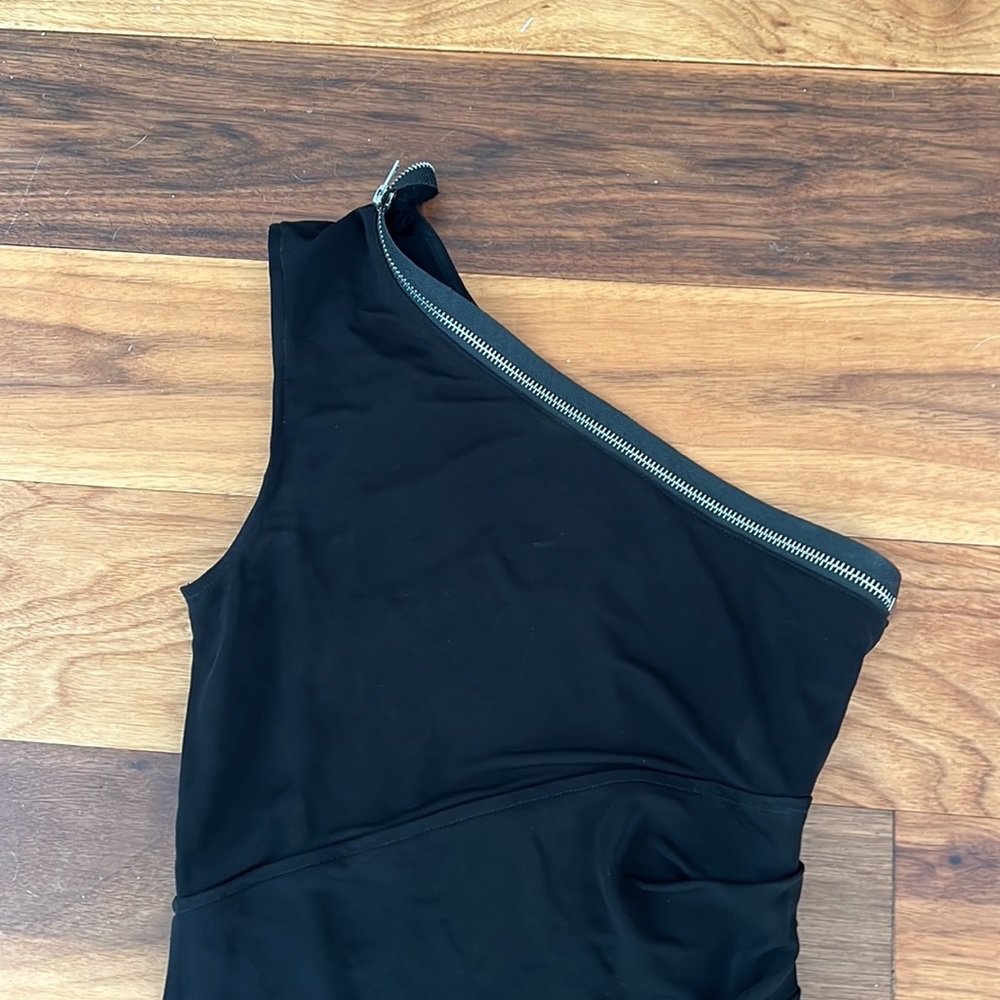 NWT! Stunning Helmut Lang Asymmetric Zip Dress - Picture 8 of 9